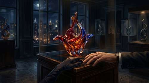 Cover image for Midnight at the Glass Gallery