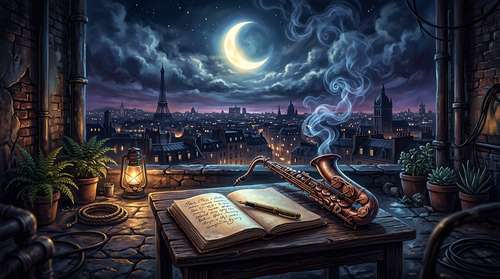 Cover image for Moonlight and Tenor Smoke