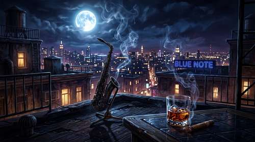Cover image for Moonlight at the Blue Note