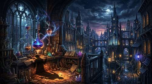 The Alchemist's Shadow in the Glass